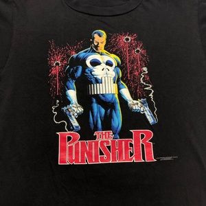 Vintage 80’s 1989 Punisher marvels comics t shirt